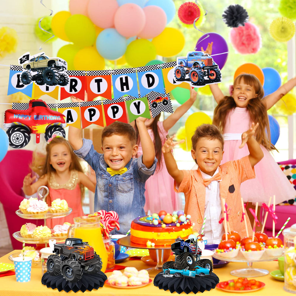 Skylety latex balloon set in black, yellow, and red elevates the look