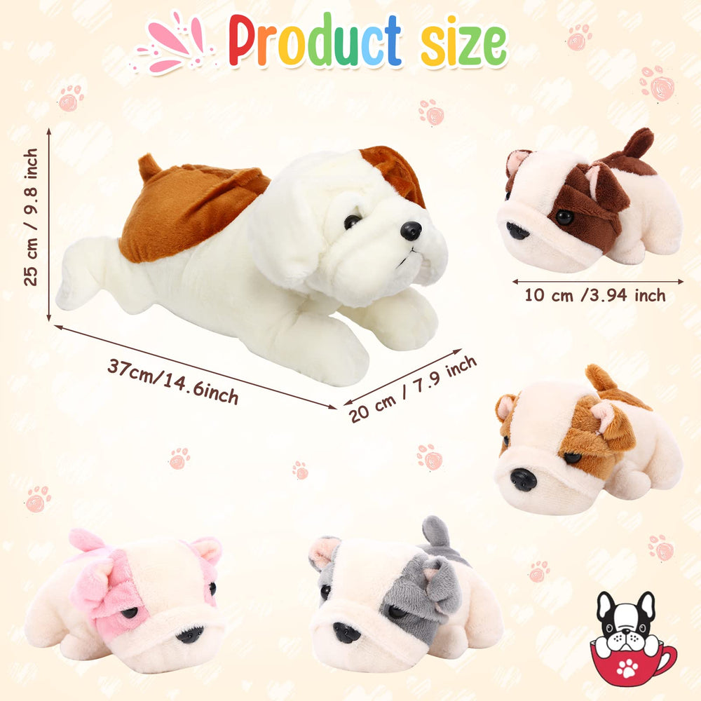 Skylety plush dog pillow provides a soft cuddle buddy for naps.