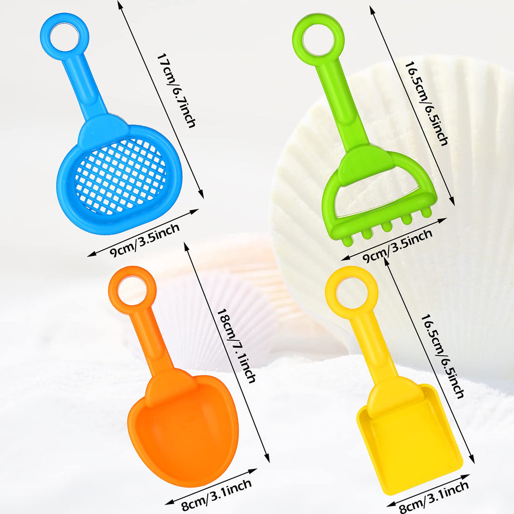 Skylety rainbow-colored sand shovels perfect for beach fun.