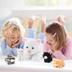 Skylety white lifelike plush: high-quality materials resist fading