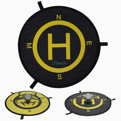 SKYMONSTER 21-inch landing pad unfolded for precise drone takeoff