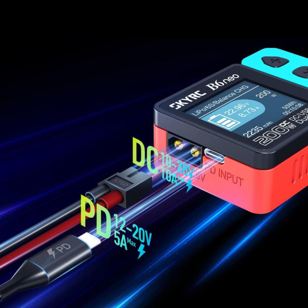 SkyRC B6Neo ColorX interface enables easy navigation