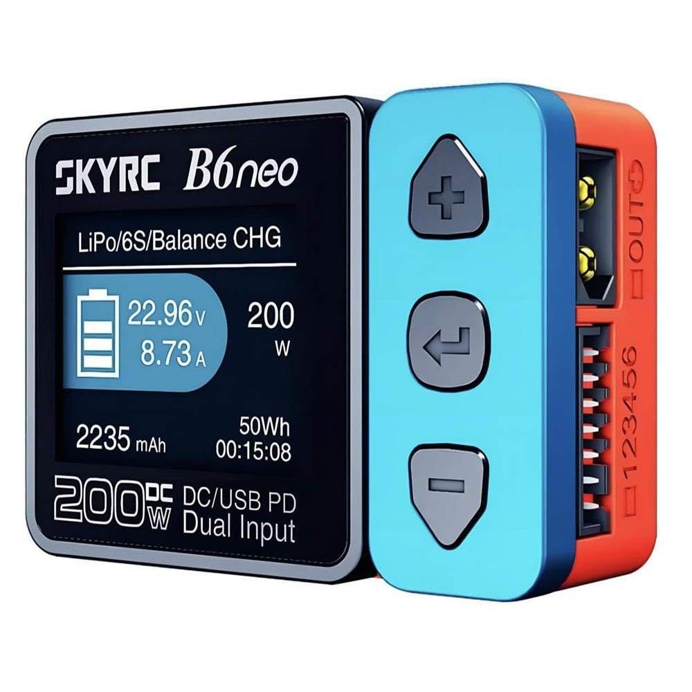 SkyRC B6Neo compact design for on-the-go RC charging