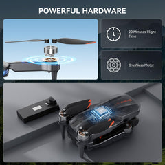 Skyvoyant brushless motors ensure quiet, smooth flights