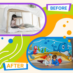 Skywin Air Tent for Kids indoor playhouse: cozy fort for stories and games.