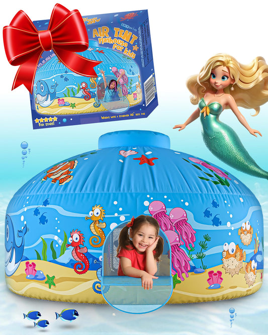 Skywin Air Tent space-style door hero invites imaginative play for kids.