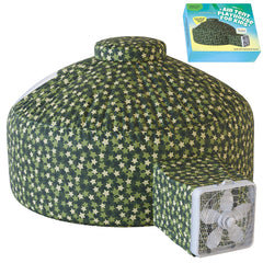 Skywin Forest Fort full view shows a roomy 77 by 50 inch air tent for indoor imaginative play.
