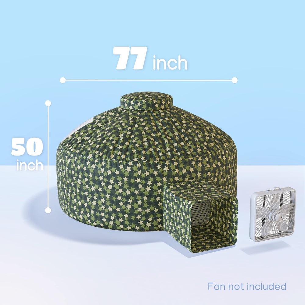Skywin Forest Fort inner-detail highlights breathable fabric and reinforced seams for durable use.