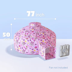 Skywin Princess Palace inflates in 30 seconds for quick setup and instant fun.