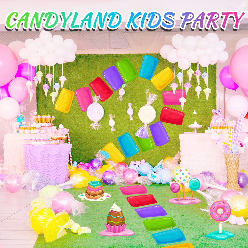 Skyygemm 7.8-inch by 11.8-inch floor sticker with bold candy motif.