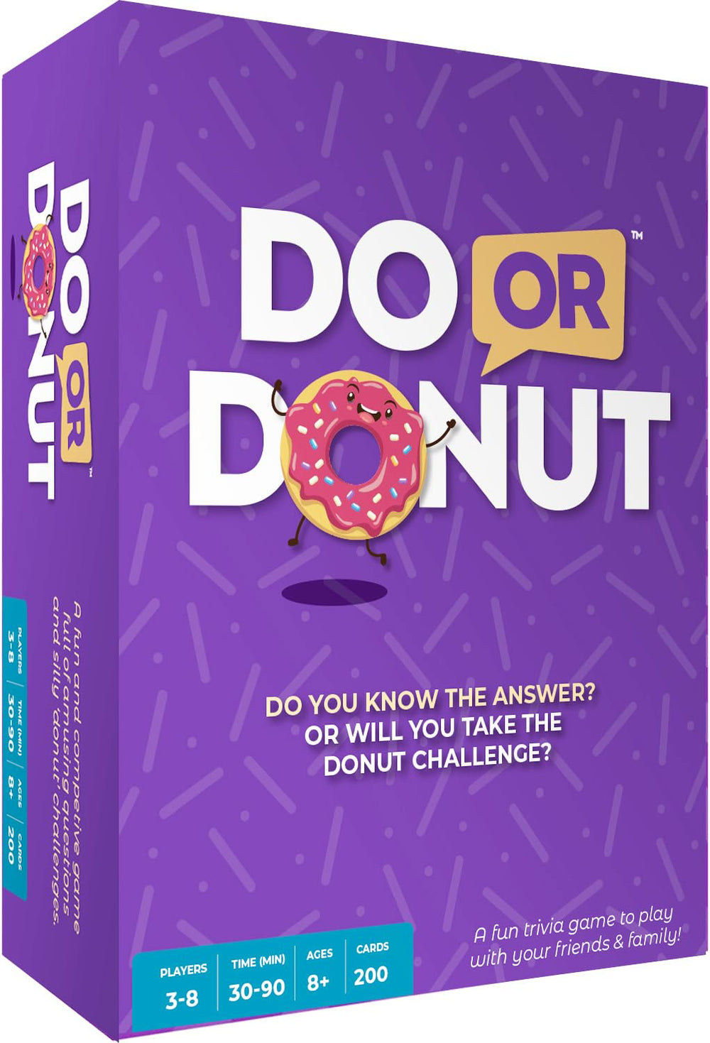 Slapburger Do or Donut card game pack on a table, ideal for quick family game nights