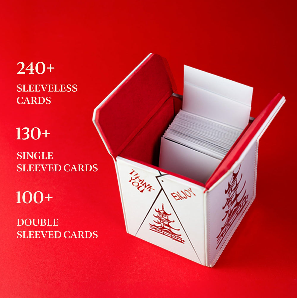 Soft cloth interior protects cards from scratches during handling.
