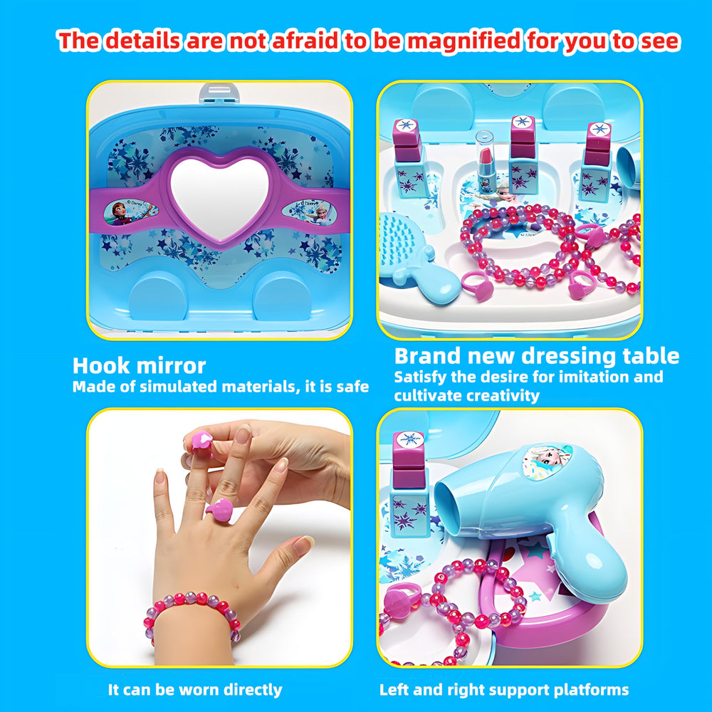 Slinsmei Frozen makeup kit for pretend beauty rituals and role-play