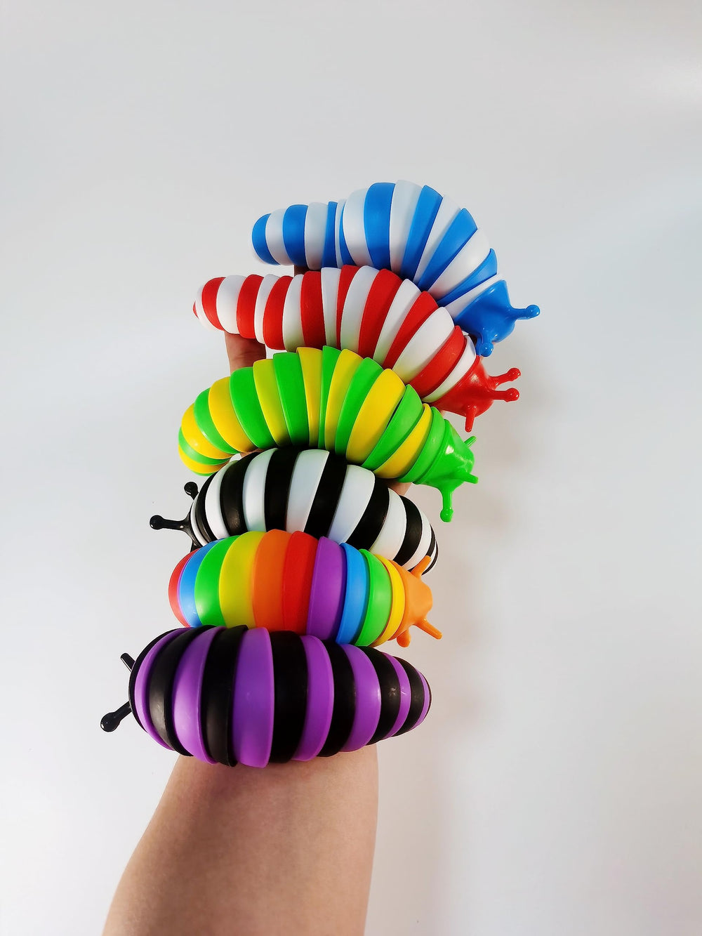Sloogtuuy Slug toy for travel, tactile stimulation wherever you go.