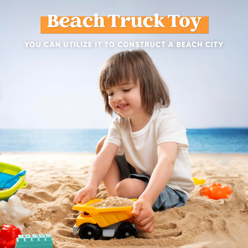 Sloosh sand molds create castle shapes for creative sand sculpture.