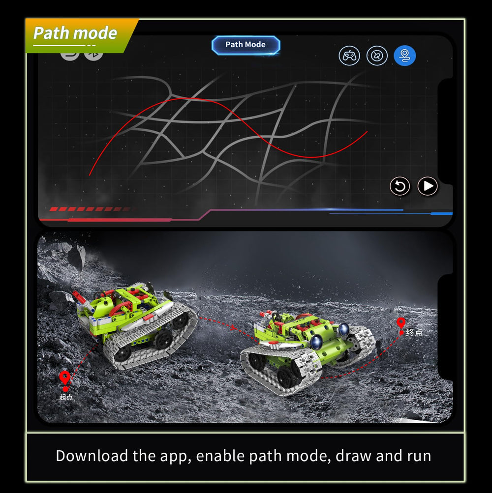 SlowlyTalk flexible joints enable smooth multi-direction movement and stunts.