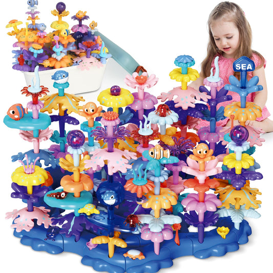 SLTBEH Coral Garden carrying case keeps all 136 pieces organized and portable
