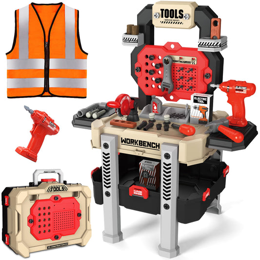 SLTBEH Toddler Tool Bench Set in assembly view, ideal for imaginative building play.