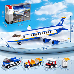 Sluban City Passenger Airplane interior cockpit detail for educational role-play