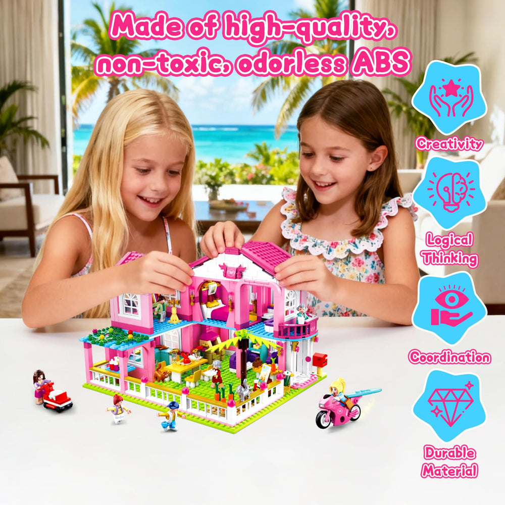 Sluban Garden Villa Friends dining area and patio scene inspiring role-play adventures.