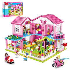 Sluban Garden Villa Friends exterior view showing a two-story villa for imaginative play.