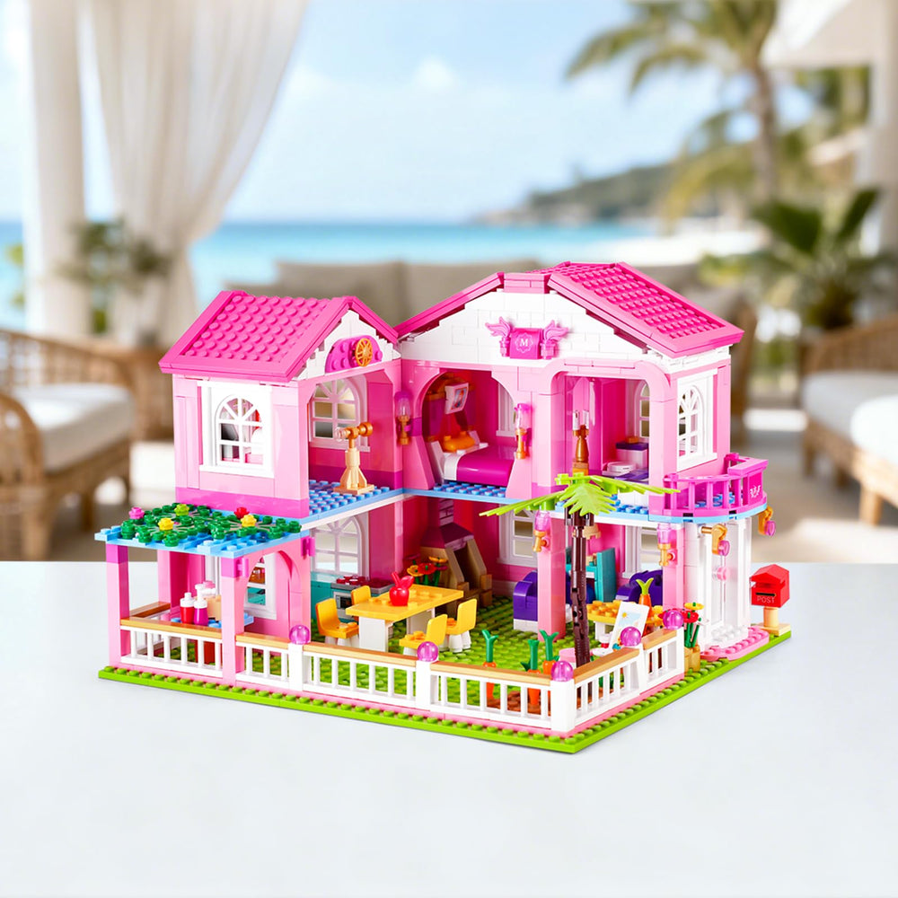 Sluban Garden Villa Friends decorative stickers bringing the villa to life during play.