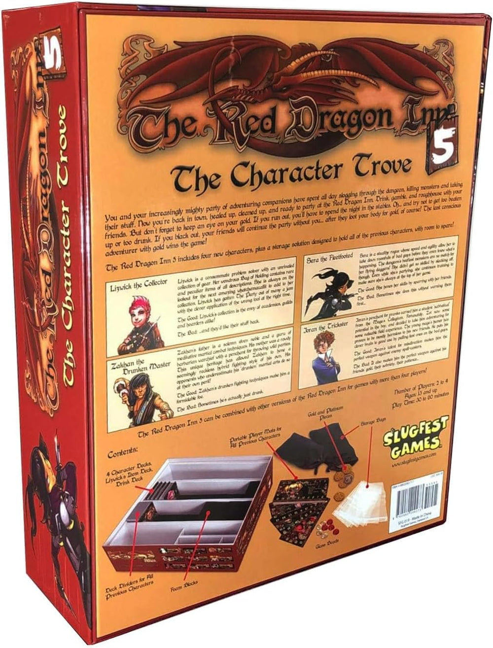 Slugfest Games The Red Dragon Inn 5 four new character decks add variety and strategy.