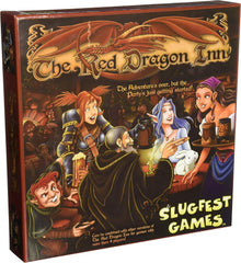 Slugfest Games Red Dragon Inn base game setup scene with cards and tokens