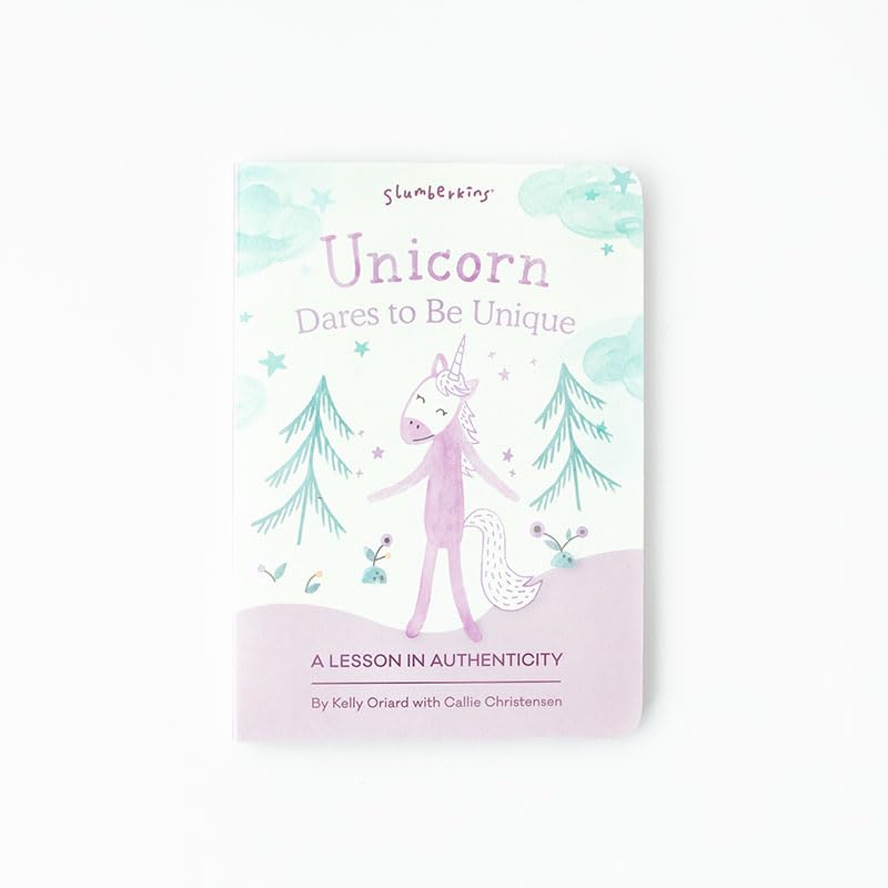 Slumberkins Unicorn Snuggler features therapeutic stories for social-emotional learning.