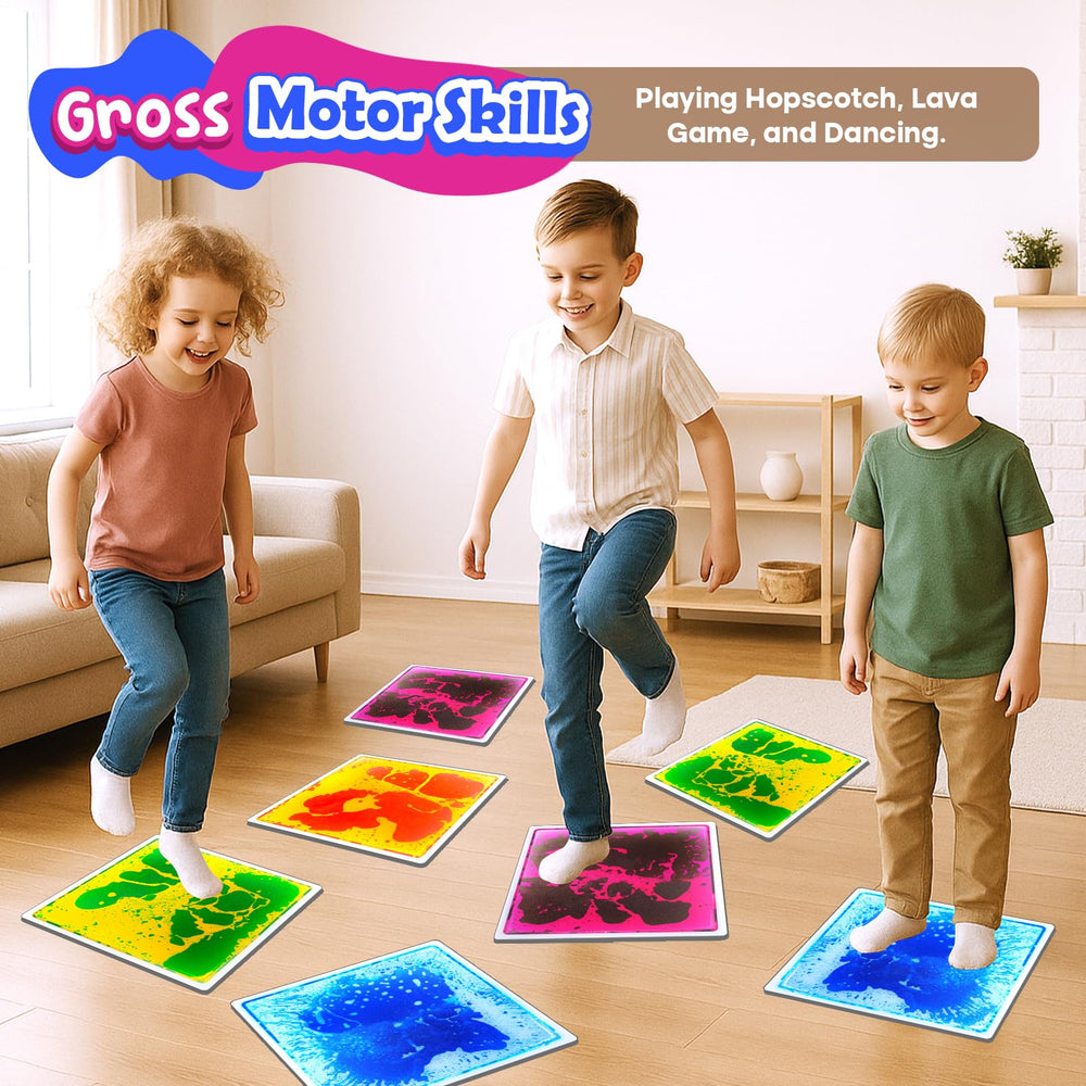 Small Fish PVC safety durable tiles with anti-slip backing for indoor use.