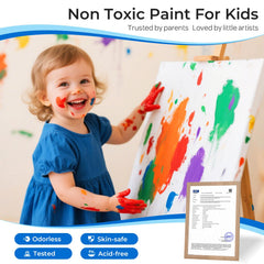 Bulk classroom pack of Smallbudi washable paints ready for group projects.