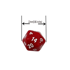Smartdealspro D20 dice stored in a black velvet pouch.