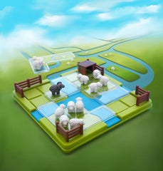 SmartGames Counting Sheep child playing to build reasoning on the go.