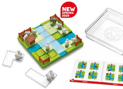 SmartGames Counting Sheep compact packaging demonstrates travel-friendly design.