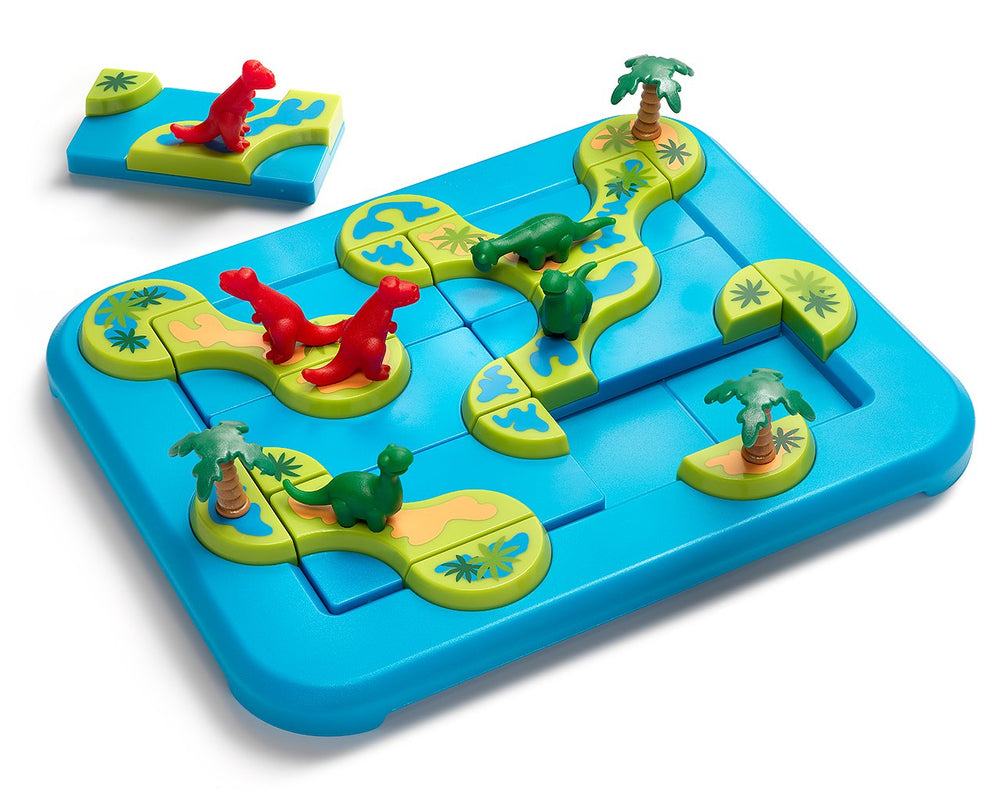 SmartGames Dinosaurs Mystic Islands challenge cards guide progressive tasks for steady skill growth.