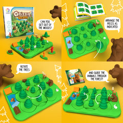 SmartGames Grizzly Gears compact storage case for organized play