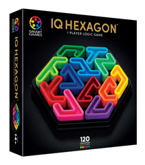 SmartGames IQ Deluxe Hexagon board – six-sided logic for spatial reasoning.