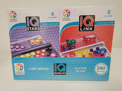 SmartGames IQ Link bright pieces support quick visual matching.