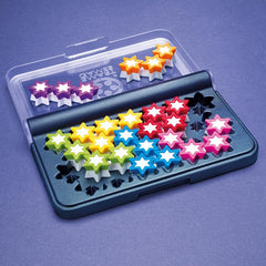 SmartGames IQ Stars pocket board ready for travel play.