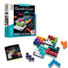 SmartGames Quadrillon four magnetic boards arranged for versatile, on-the-go solo puzzle play