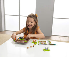 SmartGames Squirrels Go Nuts grid in use promotes focus.