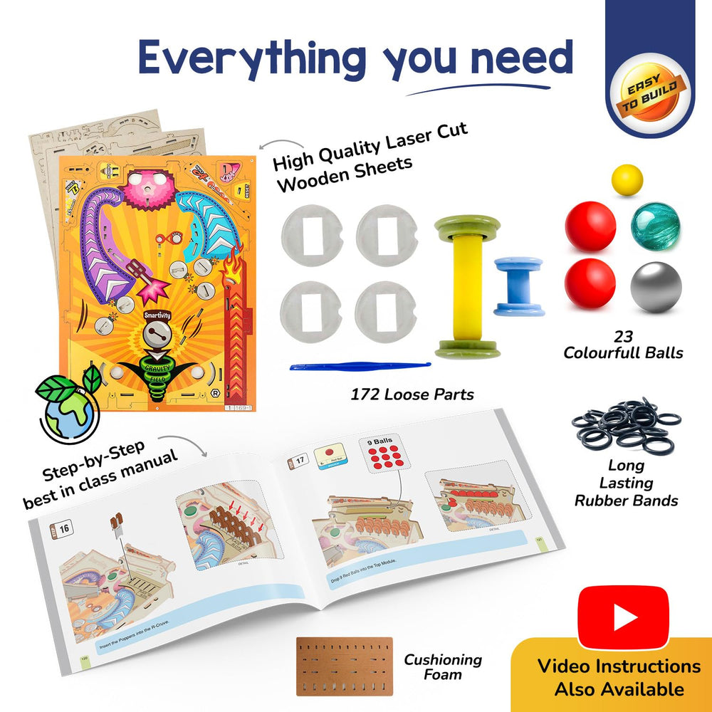 All parts included with lifetime replacements for uninterrupted play.