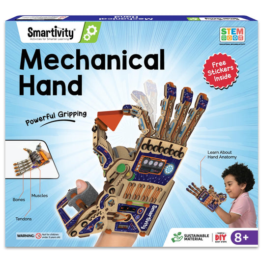 Smartivity DIY robotic hand kit cover, inviting hands-on exploration and learning.