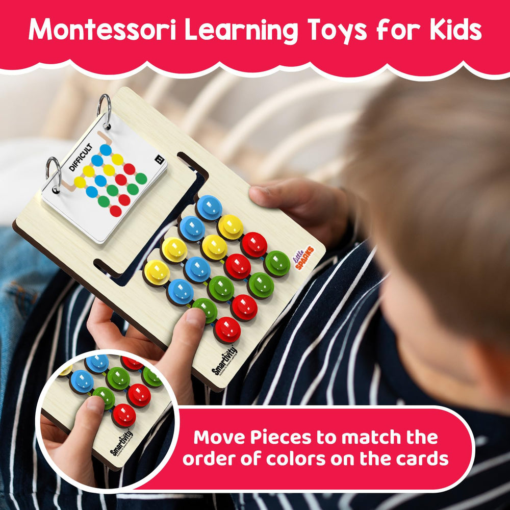 Smartivity Slide Puzzle shows color dots and patterns to nurture logical thinking