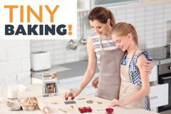 SMARTLAB double-decker chocolate cake mini display inspiring layering and measurement curiosity