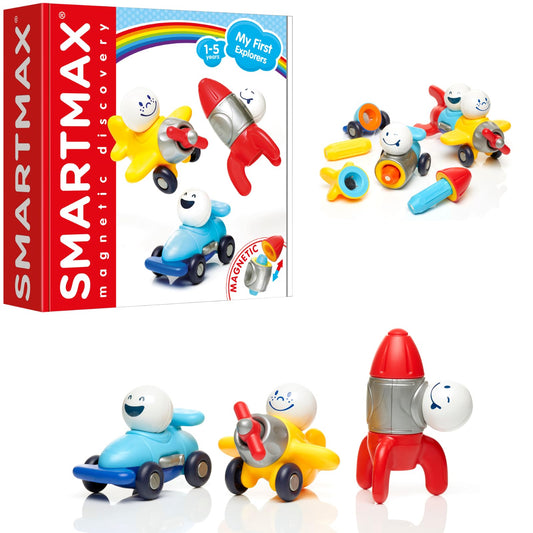 SmartMax My First Explorers car piece encourages imaginative magnetic play for toddlers