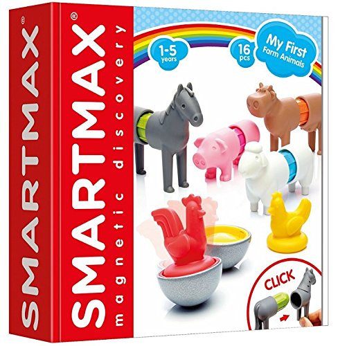 SmartMax My First Farm Animals horse piece designed for safe, hands-on construction.
