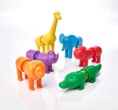 SmartMax My First Safari Elephant pieces demonstrate magnetic connections for curious learners.