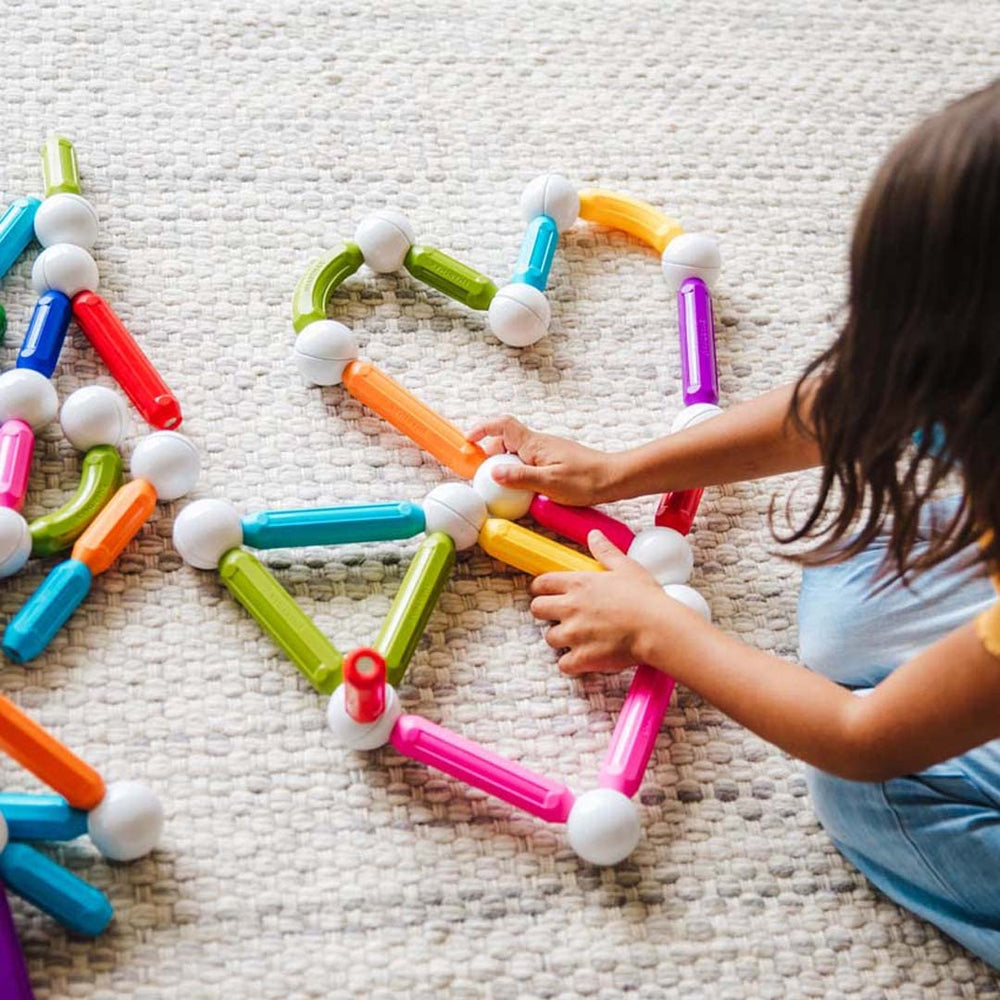 Magnets carry up to 60x their weight, enabling sturdier structures.