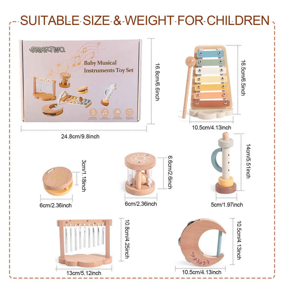 Smartwo Baby star rattle for tactile exploration and rhythm.